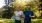 a man and woman running